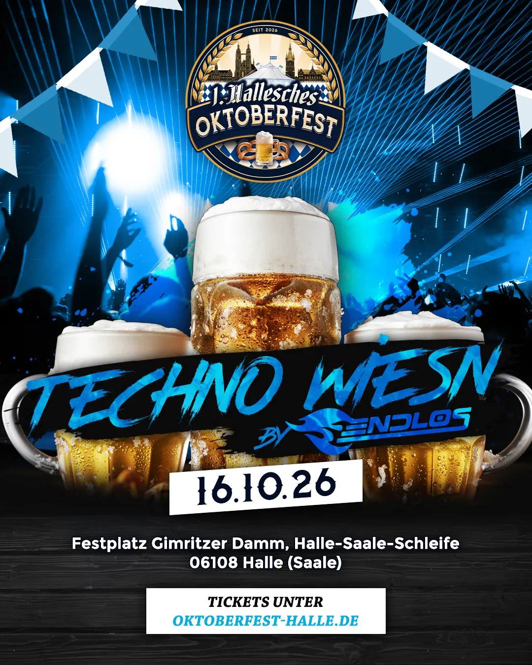 Techno Wiesn — FR · 16.10.2026, 22:00 – 04:00 Uhr